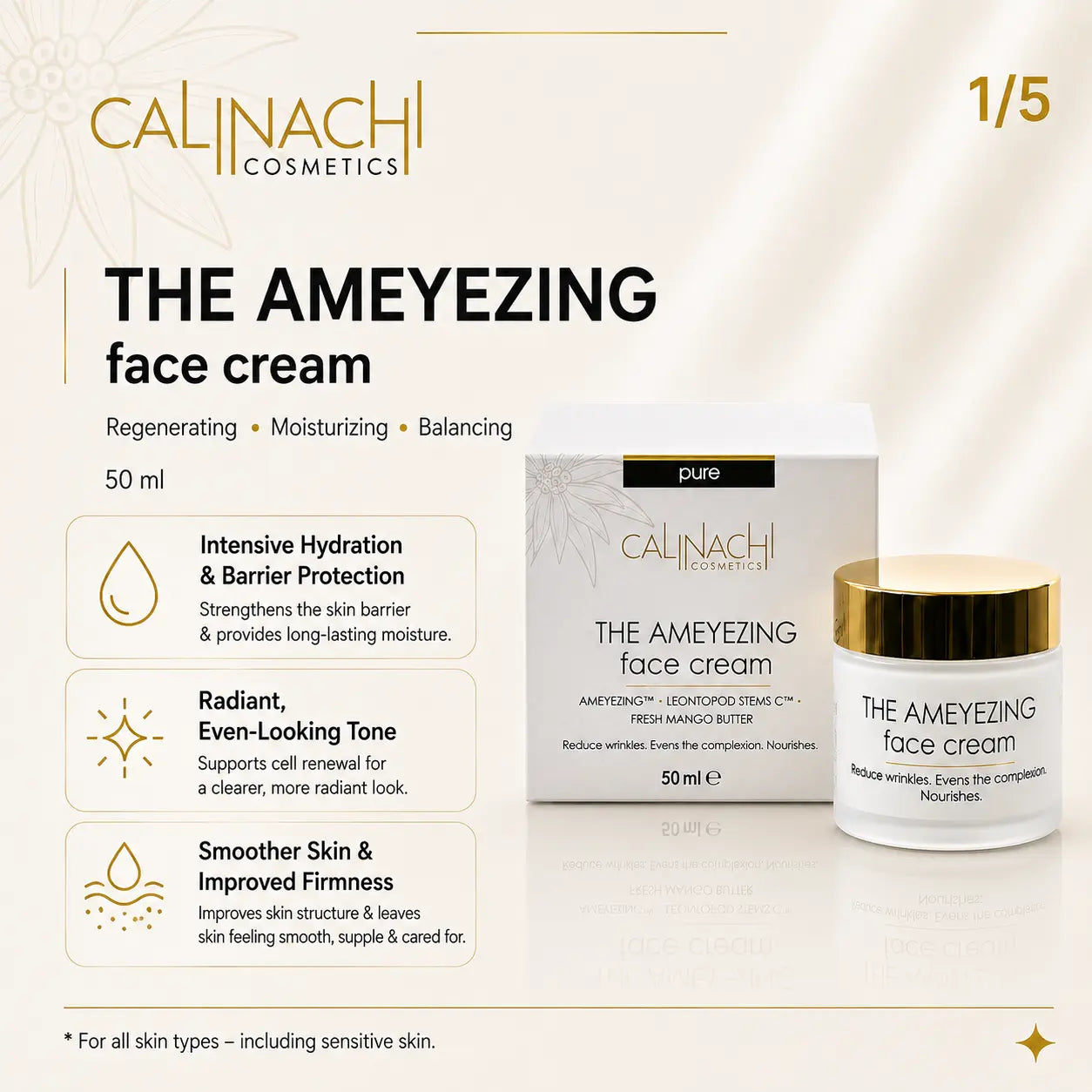 Regenerierende Gesichtscreme The Ameyezing, 50 ml.