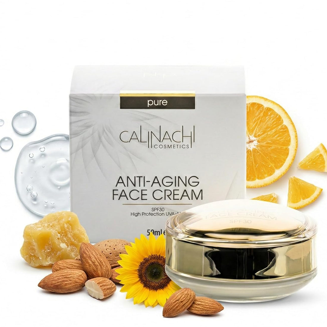 Anti-Aging Tagescreme für Gesicht, Hals und Dekolleté, LSF 30, 50 ml.