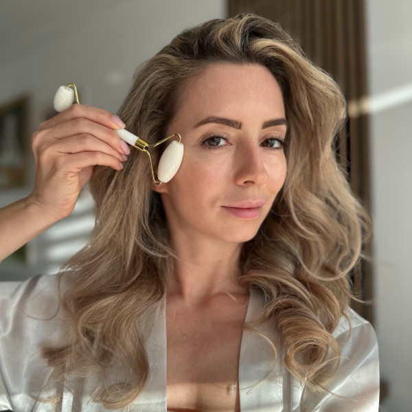 Gesichtsroller, 100 % natürlicher Quarz