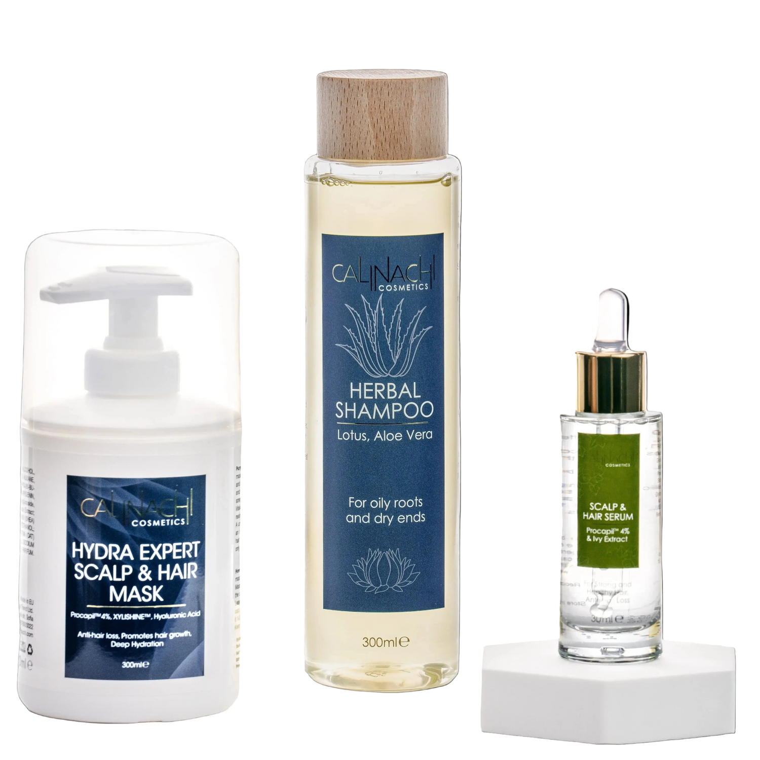 Hydra Therapy аgainst Hair Loss (all hair types) HairCare Sets CALINACHI Cosmetics