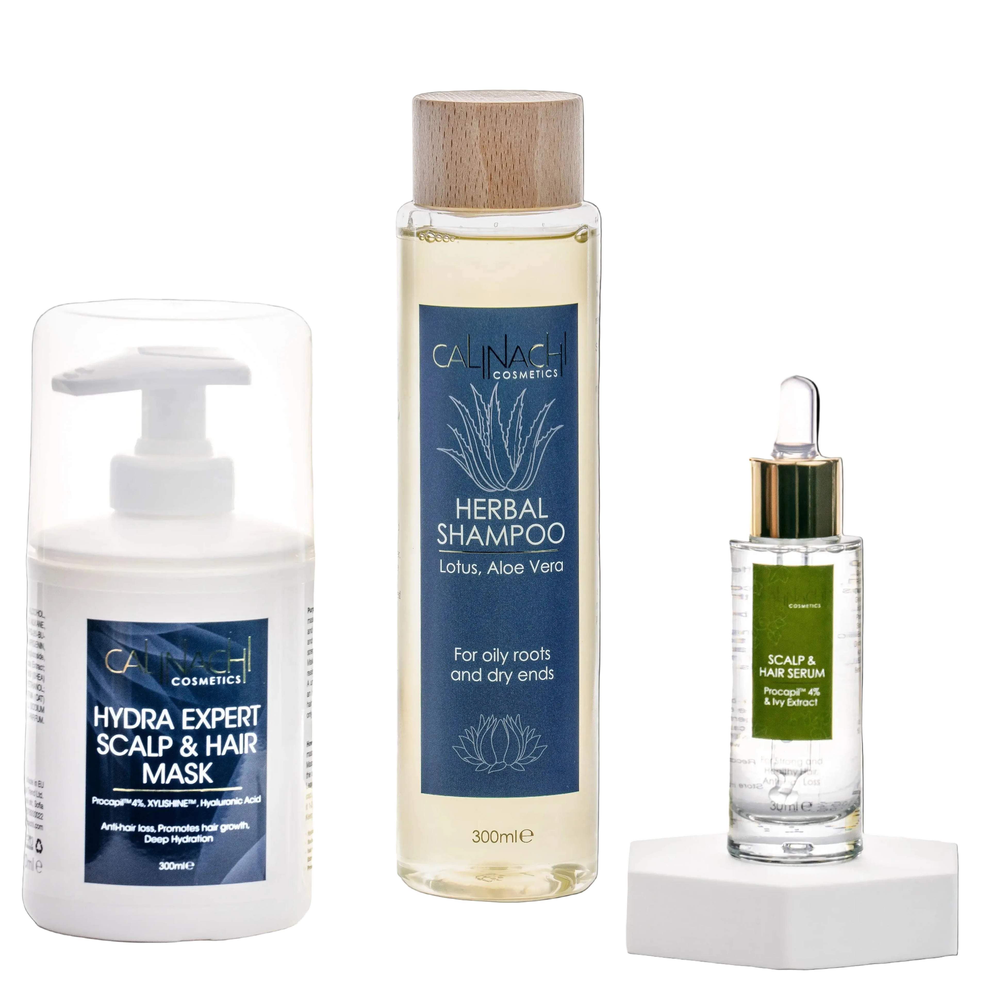 Hydra Therapy аgainst Hair Loss (all hair types) HairCare Sets CALINACHI Cosmetics