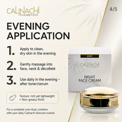 Regenerierende Nachtcreme für Gesicht, Hals und Dekolleté, 50 ml.