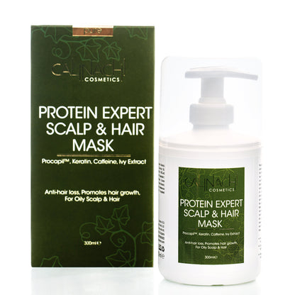 Protein Expert (Normales bis fettiges &amp;amp; fettiges Haar) Anti-Haarausfall, Regenerierende Maske für Kopfhaut und Haar, 300 ml.
