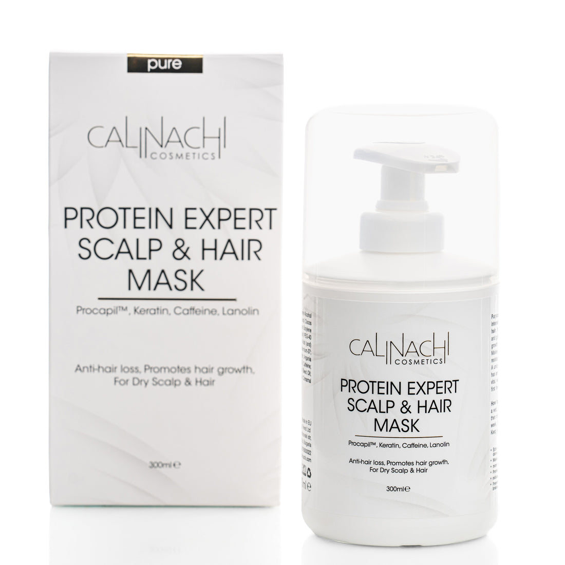 Protein Expert (Trocken bis Normal &amp;amp; Normal) Anti-Haarausfall, Regenerierende Maske für Kopfhaut und Haar, 300 ml. 