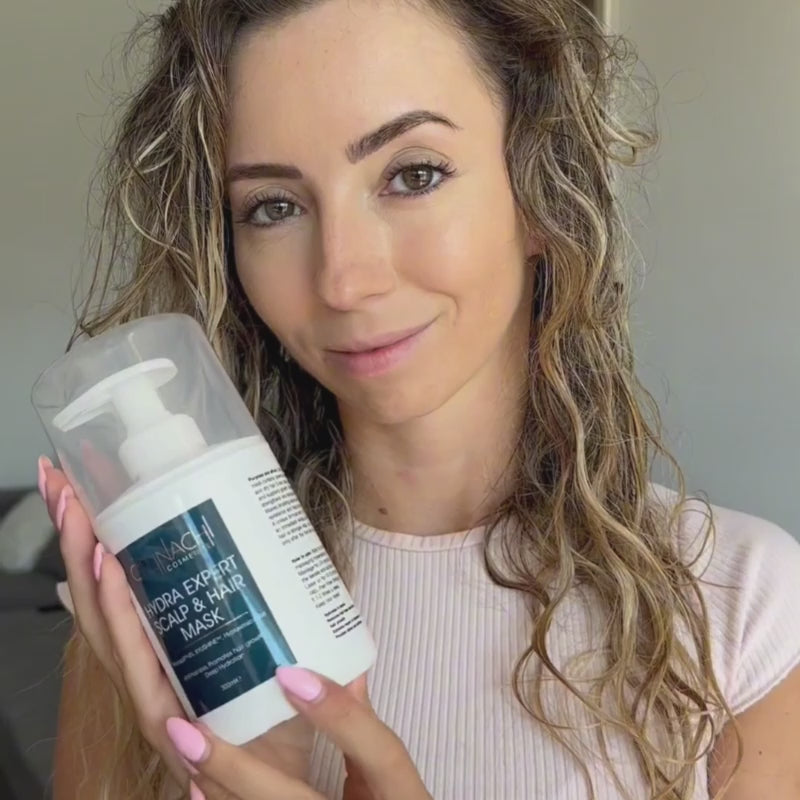 Hydra Expert Anti-Haarausfall, feuchtigkeitsspendende, reparierende Maske für Kopfhaut und Haar (alle Haartypen), 300ml.